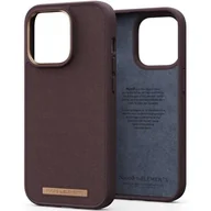 Etui i futerały do telefonów - Njord by Elements Etui do iPhone 14 Pro Dark Brown z prawdziwej skóry - miniaturka - grafika 1