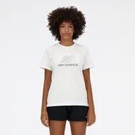 Koszulki i topy damskie - Koszulka damska New Balance WT41816WT  biała - miniaturka - grafika 1