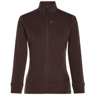 Bluzy sportowe damskie - Bluza damska Icebreaker Women Merino 260 Quantum IV LS Zip Rozmiar: L / Kolor: brązowy - miniaturka - grafika 1
