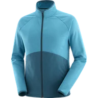 Bluzy sportowe damskie - BLUZA SALOMON ESSENTIAL WARM FZ MID M C22275 - miniaturka - grafika 1