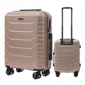 Walizki - WINGS Mała walizka KABINOWA na 4 kółkach POLICARBON 100% twarda POJEMNA - miniaturka - grafika 1