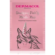 Maseczki do twarzy - Dermacol Beautifying Peel-Off Metallic Mask maska złuszczająca rozjaśniający - miniaturka - grafika 1