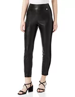 Spodnie damskie - Ted Baker Damskie spodnie skórzane WMT-VLLADA-Faux Leginsy spodnie, czarne, 1 (UK8) - miniaturka - grafika 1