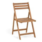 Fotele i krzesła ogrodowe - Składane krzesło ogrodowe z drewna akacji Kave Home Daliana - miniaturka - grafika 1