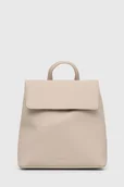 Plecaki - Trussardi plecak damski kolor beżowy mały gładki - miniaturka - grafika 1