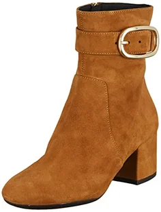 Geox Damskie buty D Eleana Ankle Boot, koniak, 36 EU - Moda i Uroda OUTLET - miniaturka - grafika 1