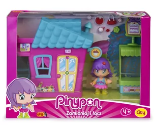 Epee Pinypon City Zestaw Domek Różowy rozkładany - Domki dla lalek - miniaturka - grafika 1