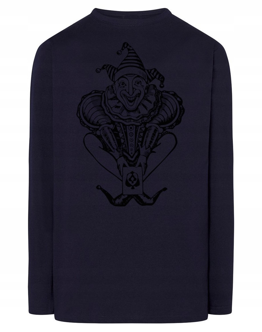 Longsleeve męski nadruk KLAUN JOKER r.5XL