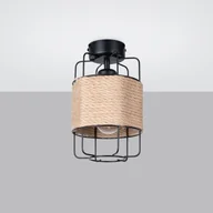 Lampy sufitowe - Gizur lampa sufitowa 1xE27 czarna SL.1299 - miniaturka - grafika 1