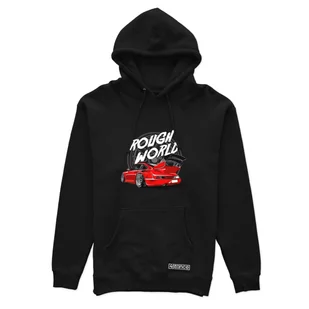 Czarna bluza z kapturem Porsche 911 RWB-L - Odzież do sportów motorowych - miniaturka - grafika 1