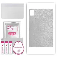 Akcesoria do tabletów i e-booków - folia naklejka skórka strukturalna na TYŁ do TCL Tab 11 - Skóra Srebrna - apgo SKINS - miniaturka - grafika 1