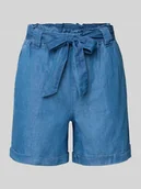 Spodenki damskie - Szorty jeansowe o luźnym kroju z mieszanki bawełny i lyocellu model ‘BEA SMILLA’ - miniaturka - grafika 1