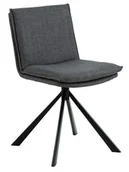Krzesła - Krzesło Flynn szary ciemny - miniaturka - grafika 1