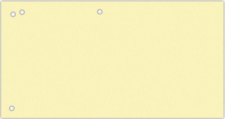 Office Products Przekładki OFFICE PRODUCTS, karton, 1/3 A4, 240x105mm, 100szt., żółte