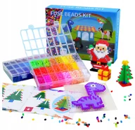 Prace ręczne dla dzieci - Koraliki do Prasowania Beads Prasowanki KORALIKI 50 KOLOROW ZESTAW 9600 szt - miniaturka - grafika 1