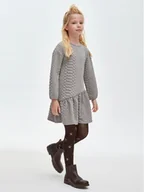 Sukienki i spódniczki dla dziewczynek - Mayoral Sukienka codzienna 7.968 Szary Regular Fit - miniaturka - grafika 1