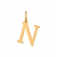 Wisiorki - Złota Zawieszka Literka Drukowana N 585 0.55 g - miniaturka - grafika 1