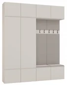 Szafy - Garderoba HAGA IV 2Sz2W Kaszmir Beż 2X Szafa + 2X Wieszak Do Przedpokoju Topeshop - miniaturka - grafika 1