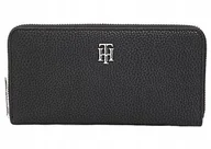 Portfele - NOWY PORTFEL TOMMY HILFIGER DAMSKI TH THJ PREZENT SKÓRA AW0AW12209BDS - miniaturka - grafika 1