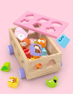 Dla Najmłodszych Drewniany Sorter Zwierzątka - Sortery dla dzieci Dla Najmłodszych Drewniany Sorter Zwierzątka - Sortery dla dzieci - miniaturka - grafika 1