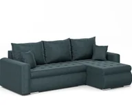 Sofy i kanapy - Narożnik Luis L - narożnik w kształcie litery L, sofa rozkładana, z funkcją spania, pojemnik, poduszki i pikowanie, meble tapicerowane, PRAWY Neve 77 - miniaturka - grafika 1