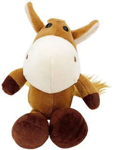 Pluszowa Maskotka Przytulanka Koń Z Przyssawką Brązowy 23 x 12 cm LEAN TOYS - Maskotki i pluszaki - miniaturka - grafika 1