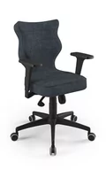 Fotele i krzesła biurowe - Entelo Krzesło biurowe Perto Czarny AT04 DC-I-6-B-C-AT04-B - miniaturka - grafika 1