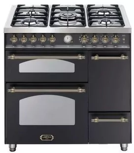 Kuchenka gazowo-elektryczna LOFRA DOLCEVITA 90 QUATTRO - NERO MATT RNMT96MF2ET/2CIF/Bronze - Kuchenki gazowo-elektryczne - miniaturka - grafika 1