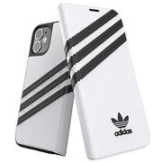 Etui i futerały do telefonów - Adidas OR Booklet Case PU iPhone 12 biało czarny/white black - miniaturka - grafika 1