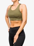 Bielizna sportowa damska - Stanik sportowy Salomon Cross Run Bra - grape leaf - miniaturka - grafika 1