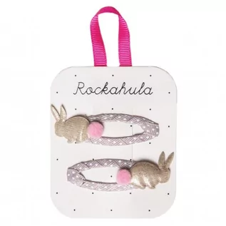 Akcesoria i dodatki do ubrań dla dzieci - Rockahula Kids - spinki do włosów Rabbit Gold - grafika 1