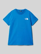 Koszulki dla chłopców - T-shirt z nadrukiem z logo - miniaturka - grafika 1