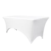 Meble ogrodowe - Obrus pokrowiec na stół cateringowy 180cm biały - miniaturka - grafika 1