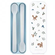 Sztućce dla dzieci - Mepal Łyżki do karmienia Mio Forest Friends 108032065408 2 szt. - miniaturka - grafika 1