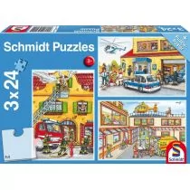 G3 Puzzle 3x24 Służby ratownicze - natychmiastowa wysyłka !!! - Puzzle - miniaturka - grafika 1