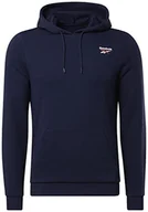 Bluzy męskie - Reebok Męska bluza z kapturem z logo French Terry - miniaturka - grafika 1