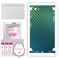 Szkła hartowane na telefon - Folia naklejka skórka strukturalna na TYŁ+BOKI do Apple iPhone 6 Plus - Carbon Kameleon CAKA1 - apgo SKINS - miniaturka - grafika 1