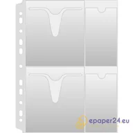 Koszulki na dokumenty - KOSZULKI NA CD/DVD DONAU A4/160µM KRYSTALICZNE - miniaturka - grafika 1