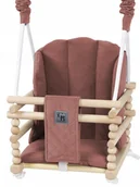 Place zabaw - HUŚTAWKA DLA DZIECI DO DOMU OGRODU POKOJU DREWNIANE MOCNE SIEDZIEKO VELVET - miniaturka - grafika 1