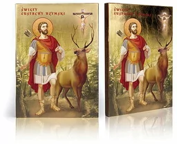 Ikona religijna Święty Eustachy - Ikony i obrazy sakralne - miniaturka - grafika 1