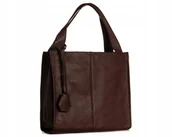 Torebki damskie - WŁOSKA SKÓRZANA TORBA DAMSKA SOLOME NAOMI BRĄZOWA KLASYCZNA - miniaturka - grafika 1