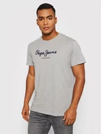 Koszulki męskie - Pepe Jeans T-Shirt Eggo PM508208 Szary Regular Fit - miniaturka - grafika 1