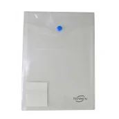 Zabawki kreatywne - Titanum Teczka kopertowa, bezbarwna A5, - miniaturka - grafika 1
