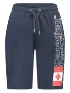 Spodnie męskie - Canadian Peak Bermudy dresowe "Pogoeak" w kolorze granatowym - miniaturka - grafika 1
