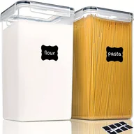 Inne - TEMU 1/2 szt. Bardzo duże hermetyczne pojemniki do przechowywania żywności z pokrywkami, 6,5 l plastikowe tworzywo PP bez BPA na , mąkę i przybory - miniaturka - grafika 1