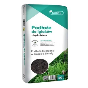 Sobex Podłoże do iglaków z hydrożelem 50 l - Ziemia ogrodowa - miniaturka - grafika 1