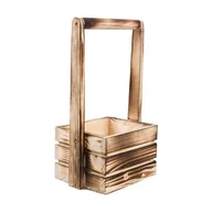 Pozostałe akcesoria do uprawy roślin - Skrzyneczka z pałąkiem jasnobrązowa - miniaturka - grafika 1