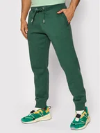 Spodnie sportowe męskie - Superdry Spodnie dresowe Vintage Logo Emb M7010661A Zielony Regular Fit - miniaturka - grafika 1