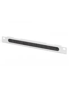 Organizer kablowy poziomy z przepustem szczotkowym 10 cali 254mm 0.5U 22x254x12mm, szary RAL 7035 - Szafy rack - miniaturka - grafika 1