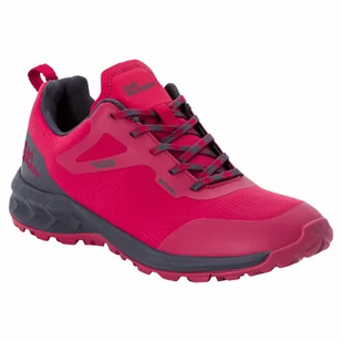 Damskie buty turystyczne softshellowe WOODLAND SHELL TEXAPORE LOW W cranberry - Buty trekkingowe damskie - miniaturka - grafika 1